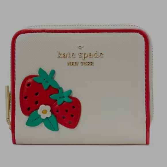 Kate Spade New York Strawberry Small Zip Wallet - Picture 10 of 10